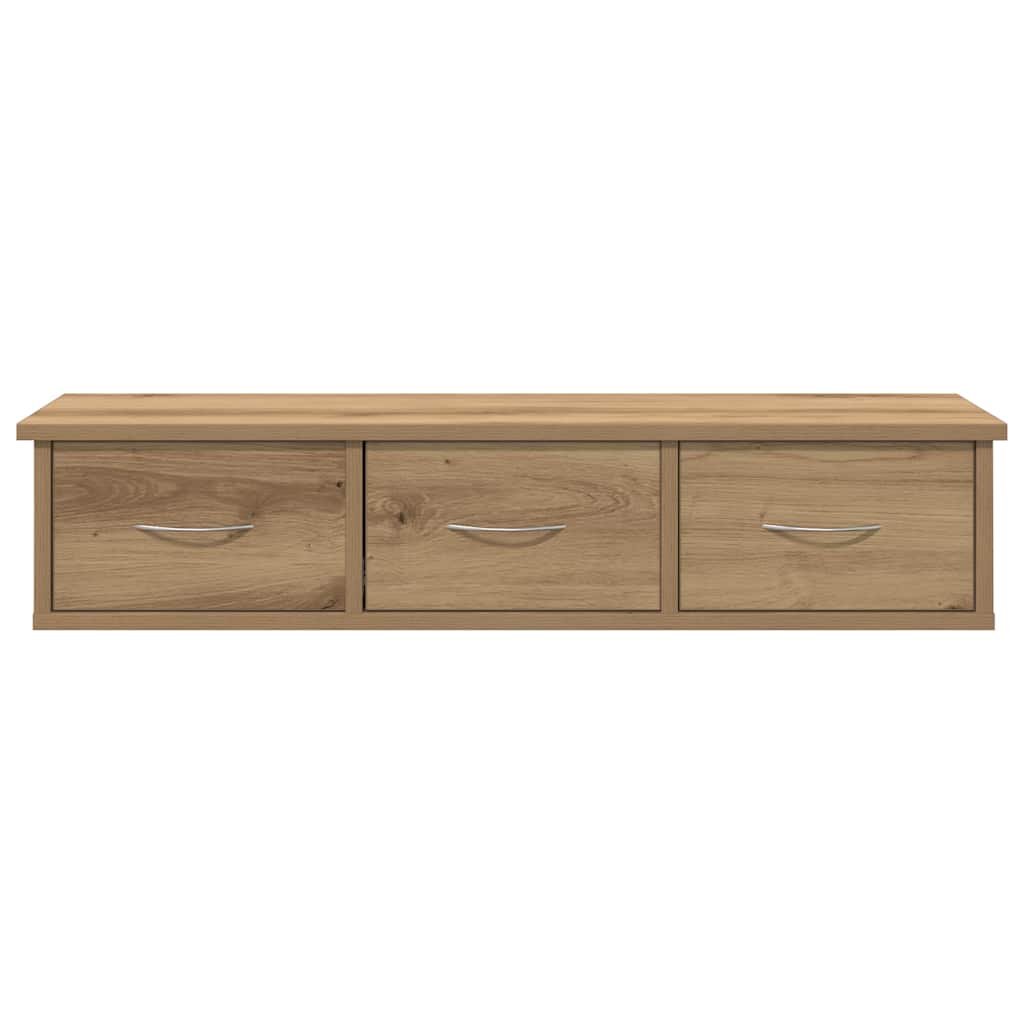 Mobile a Parete Rovere Artigianale 88x26x18,5 cm in Truciolato