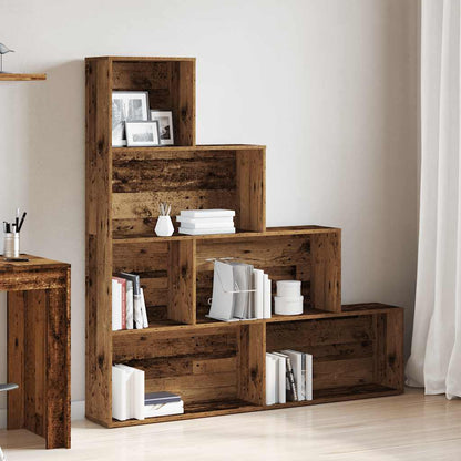 Libreria Legno Antico 157x24x160 cm in Legno Multistrato