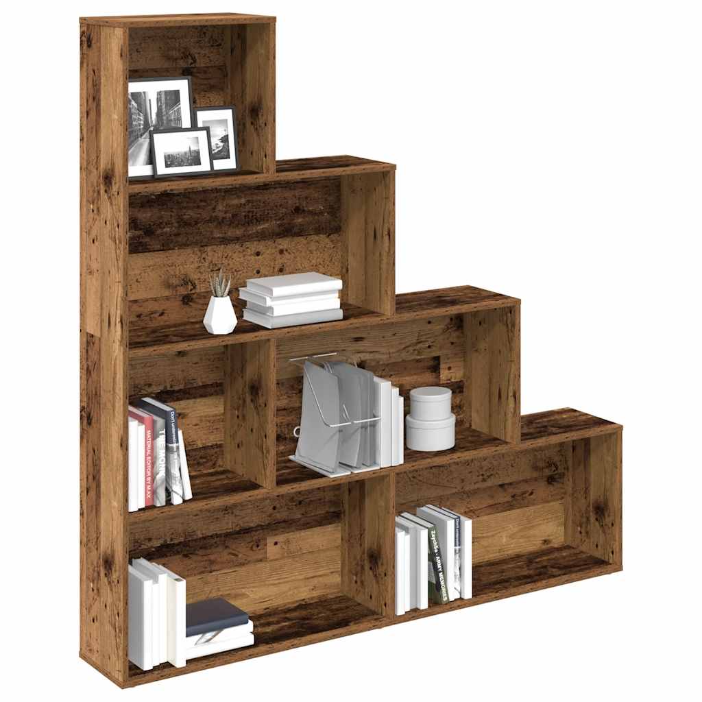 Libreria Legno Antico 157x24x160 cm in Legno Multistrato