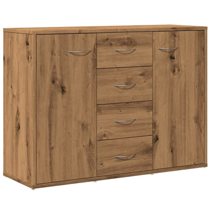 Credenza Rovere Artigianale 88x30x64 cm in Legno Multistrato