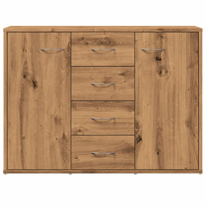 Credenza Rovere Artigianale 88x30x64 cm in Legno Multistrato