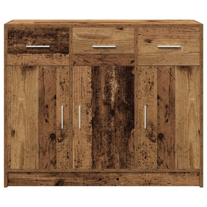 Credenza Legno Antico 91x28x75 cm in Legno Multistrato