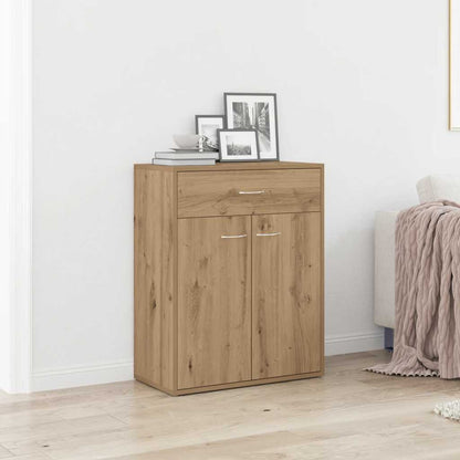 Credenza Rovere Artigianale 60x30x75 cm in Legno Multistrato
