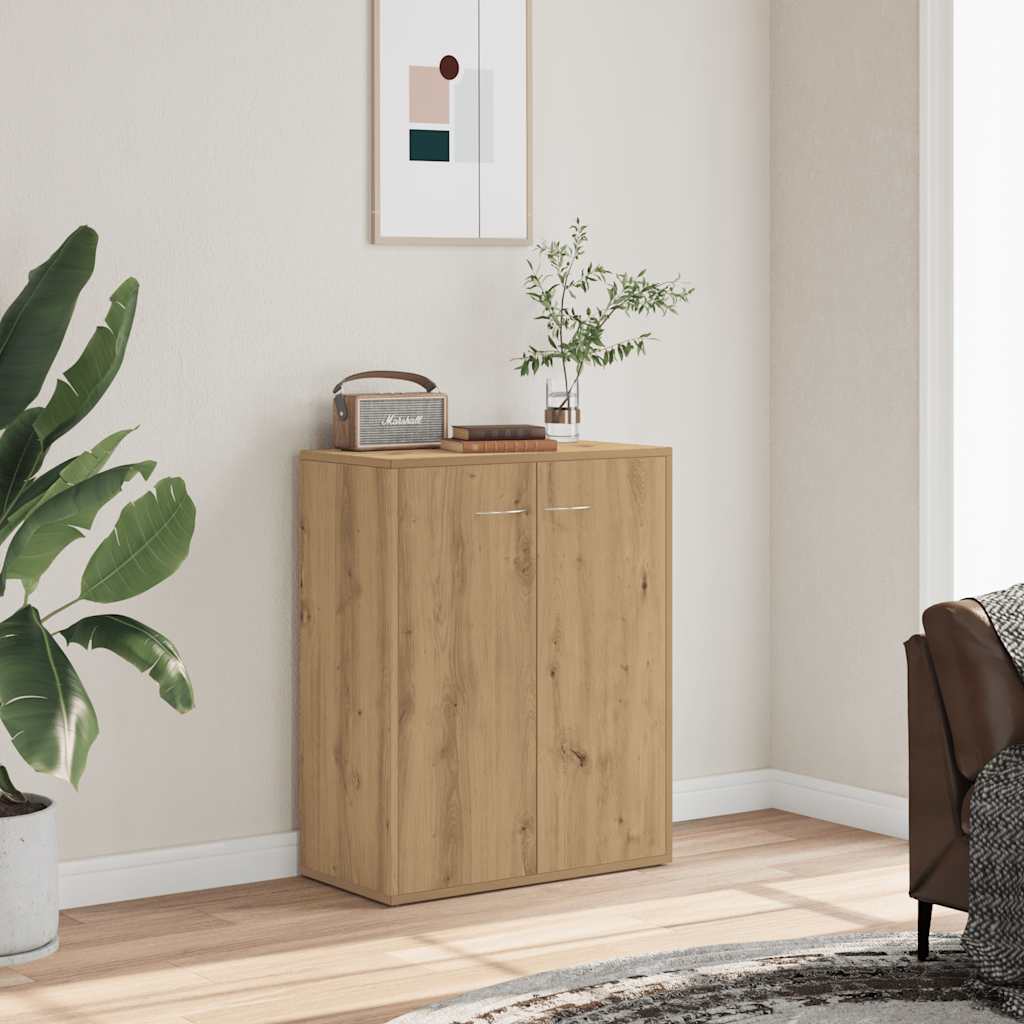Credenza Rovere Artigianale 60x30x75 cm in Legno Multistrato