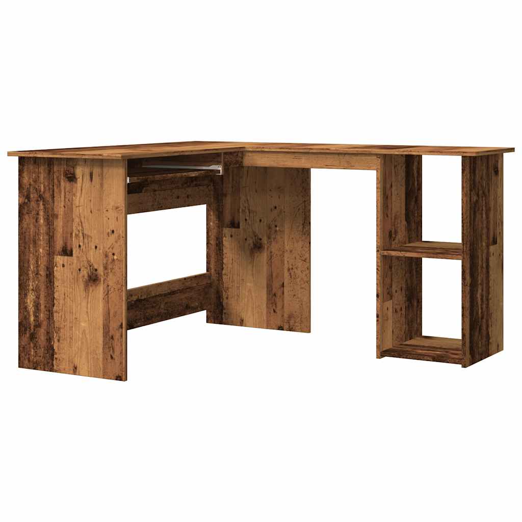Scrivania Angolare Legno Antico 120x140x75 cm Legno Multistrato