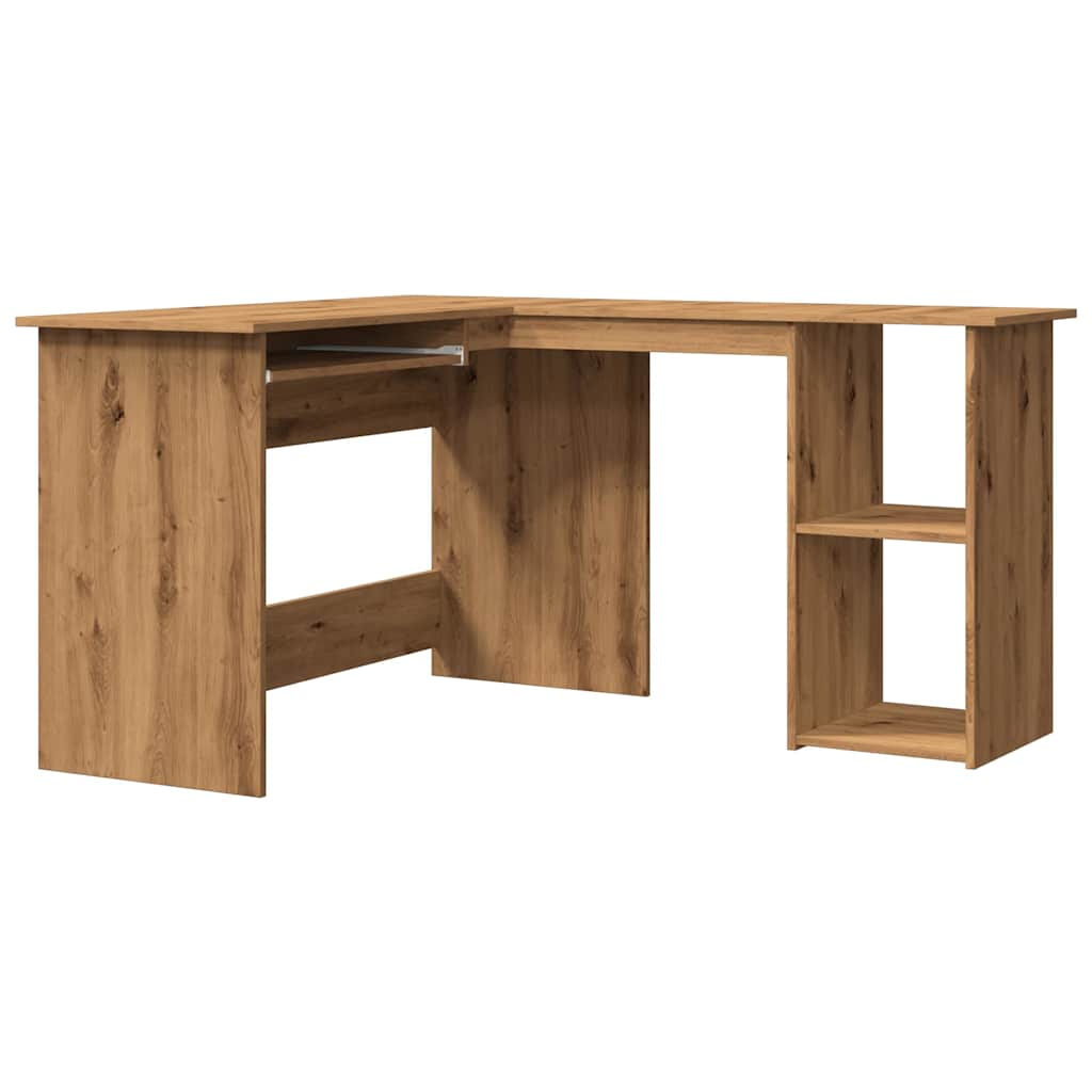 Scrivania Angolo Artigianale 120x140x75 cm Legno Multistrato