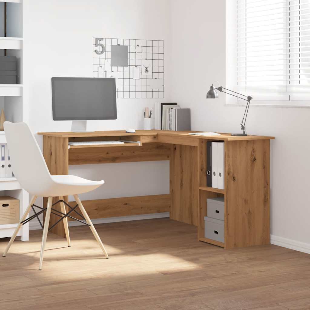 Scrivania Angolo Artigianale 120x140x75 cm Legno Multistrato