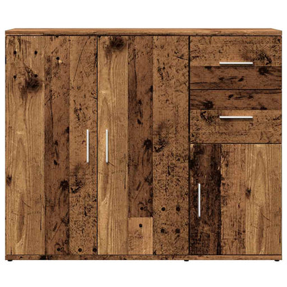 Credenza Legno Antico 91x29,5x75 cm in Legno Multistrato
