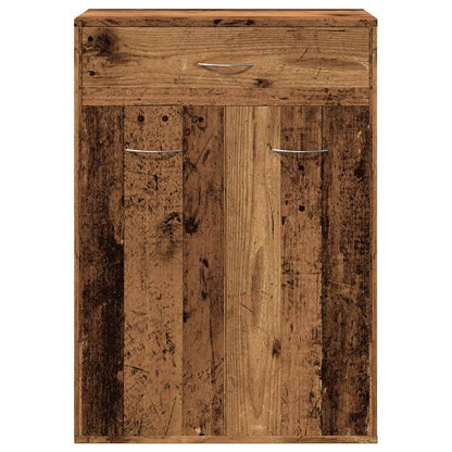 Scarpiera Legno Antico 60x35x84 cm in Legno Multistrato
