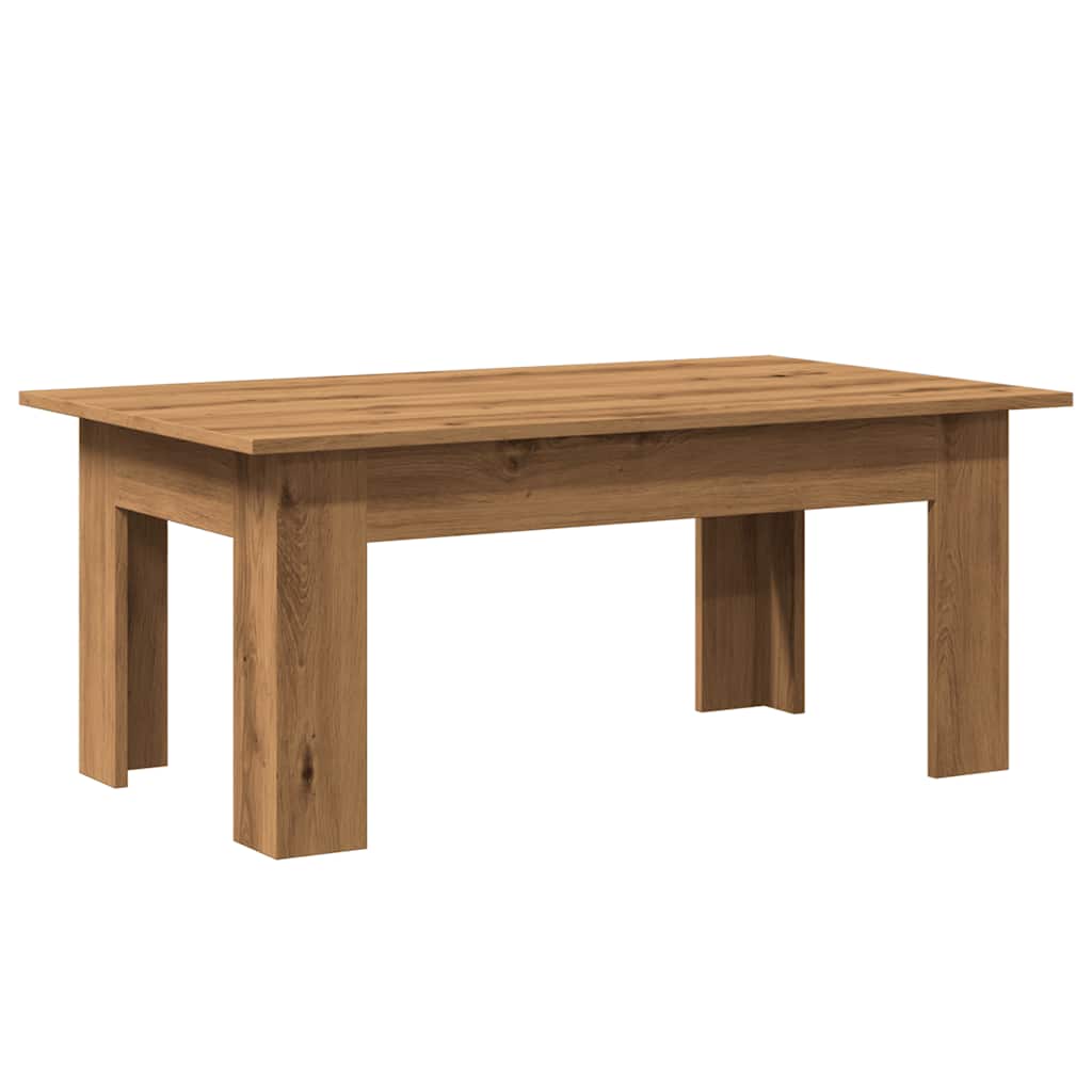 Tavolino da Salotto Artigianale 100x60x42 cm Legno Multistrato