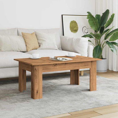 Tavolino da Salotto Artigianale 100x60x42 cm Legno Multistrato