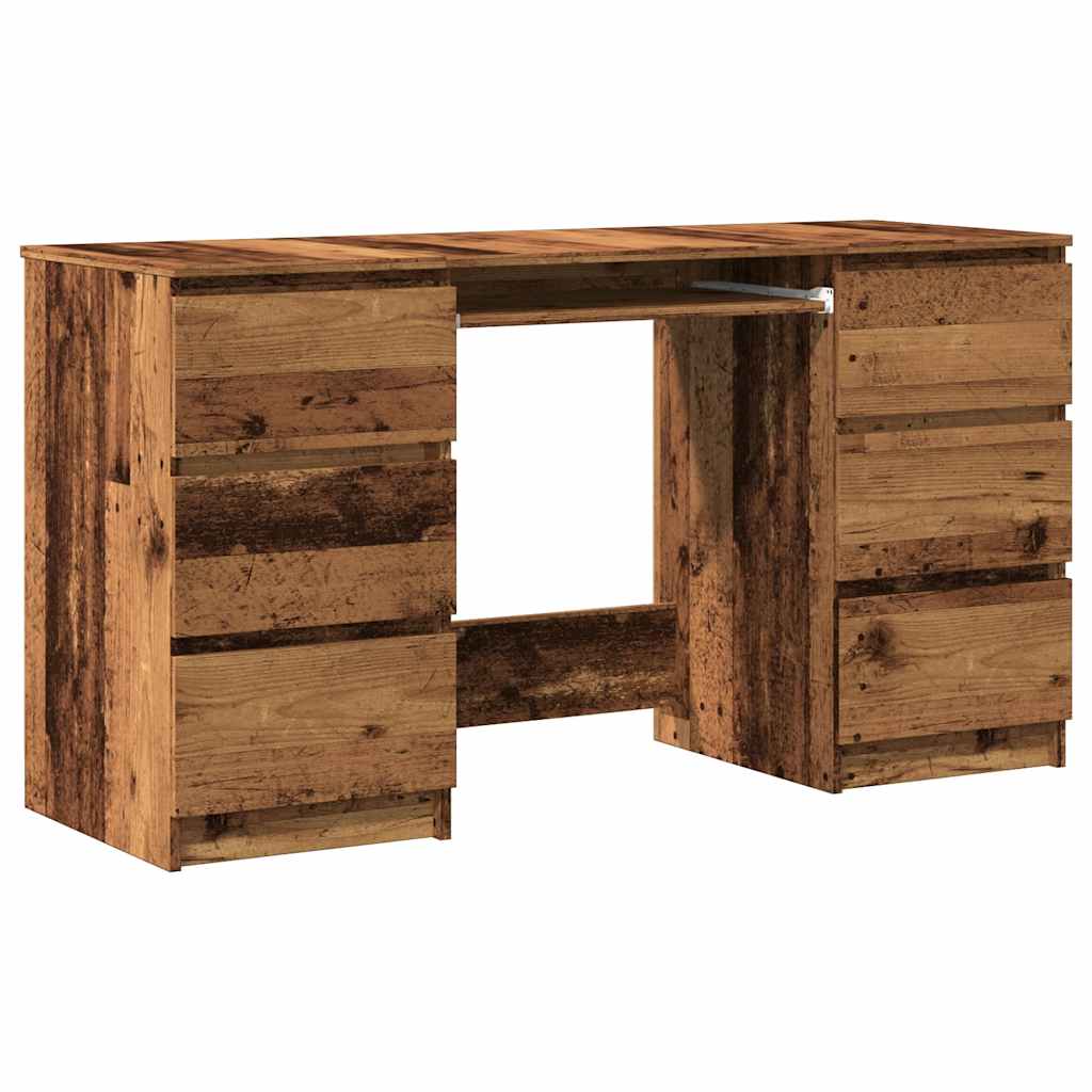 Scrivania Legno Antico 140x50x77 cm in Legno Multistrato