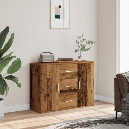 Credenza Legno Antico 90x29,5x65 cm in Legno Multistrato