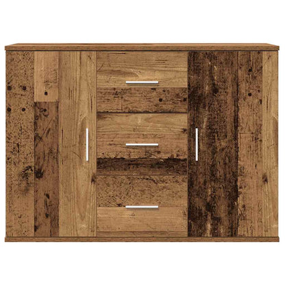 Credenza Legno Antico 90x29,5x65 cm in Legno Multistrato