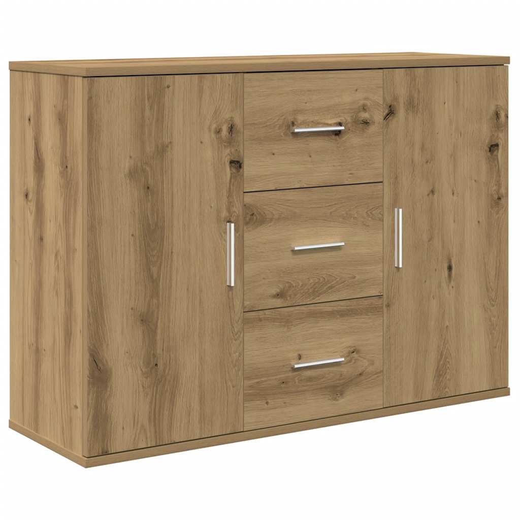 Credenza Rovere Artigianale 90x29,5x65 cm in Legno Multistrato