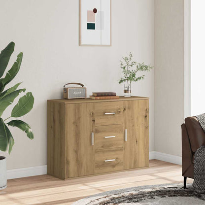 Credenza Rovere Artigianale 90x29,5x65 cm in Legno Multistrato