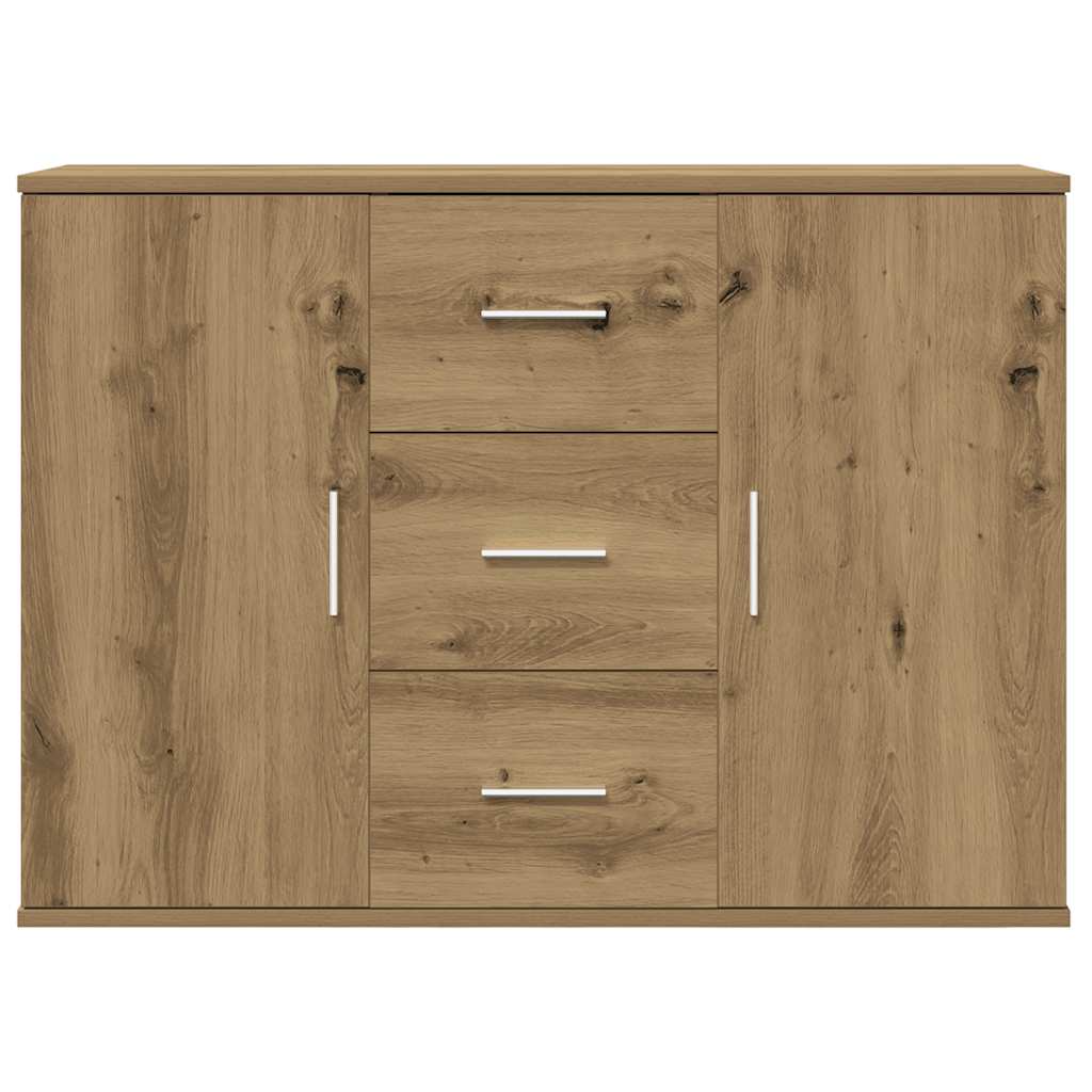 Credenza Rovere Artigianale 90x29,5x65 cm in Legno Multistrato