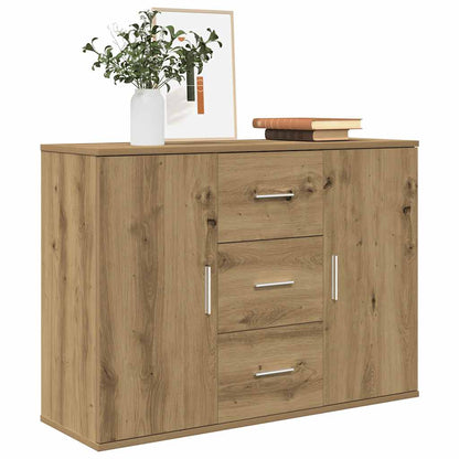 Credenza Rovere Artigianale 90x29,5x65 cm in Legno Multistrato