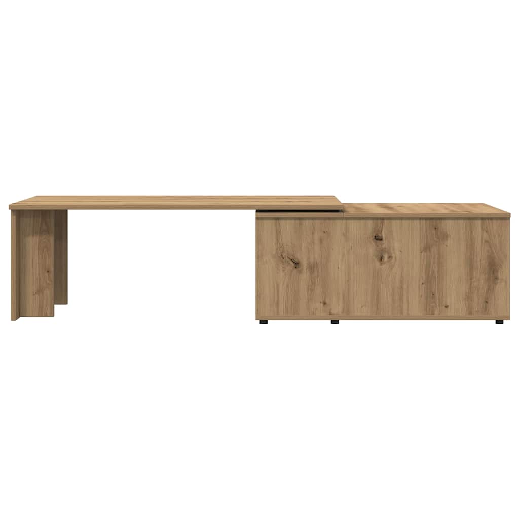 Tavolino da Salotto Rovere Artigianale 150x50x35 cm Truciolato