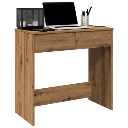 Scrivania Rovere Artigianale 80x40x75 cm in Legno Multistrato