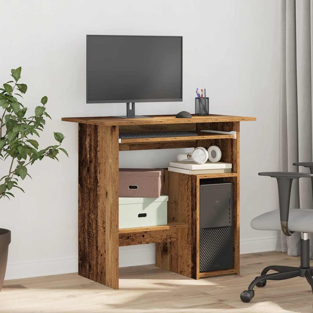 Scrivania Legno Antico 80x45x74 cm in Legno Multistrato