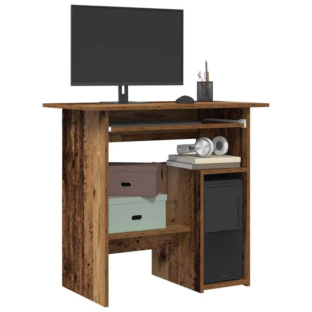 Scrivania Legno Antico 80x45x74 cm in Legno Multistrato