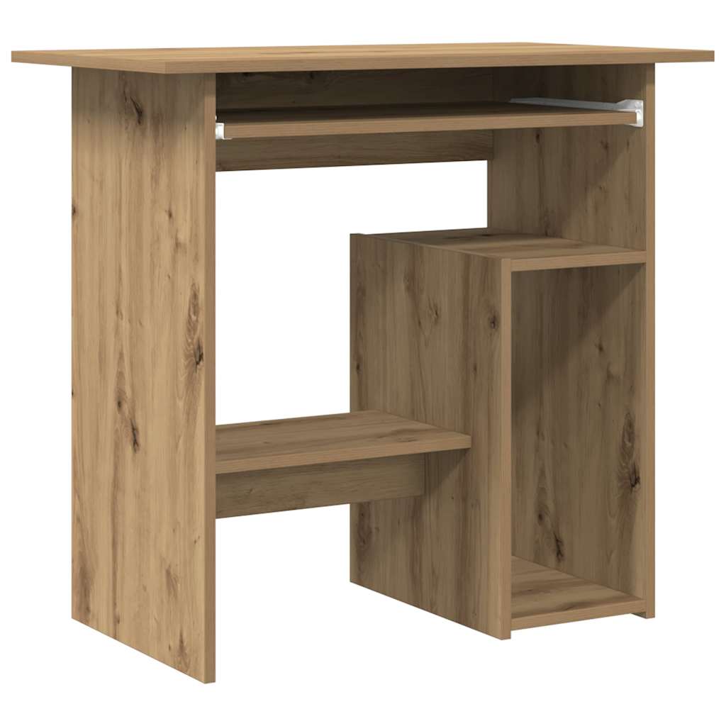 Scrivania Rovere Artigianale 80x45x74 cm in Legno Multistrato