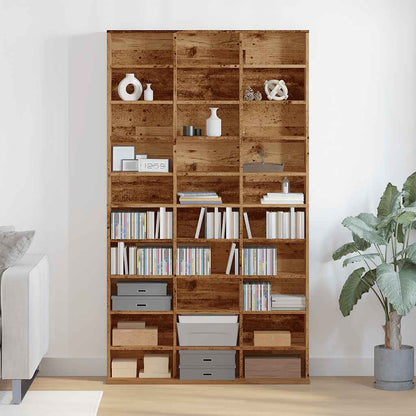 Mobile Porta CD Legno Antico 102x23x177,5 cm Legno Multistrato