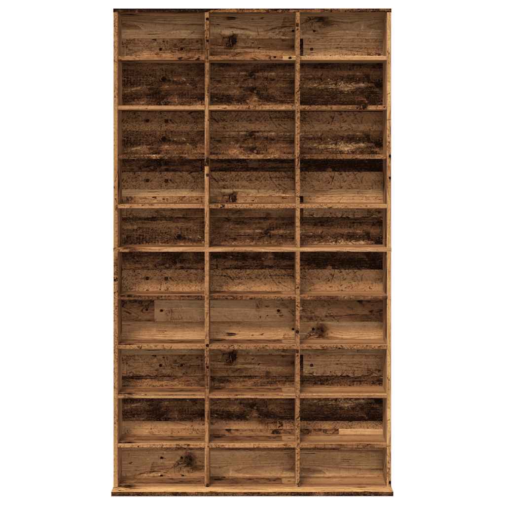 Mobile Porta CD Legno Antico 102x23x177,5 cm Legno Multistrato
