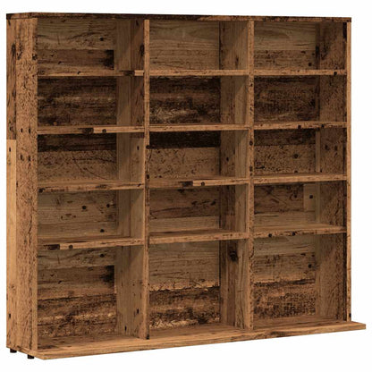 Mobile Porta CD Legno Antico 50x33x117,5 cm Legno Multistrato