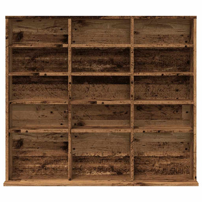 Mobile Porta CD Legno Antico 50x33x117,5 cm Legno Multistrato