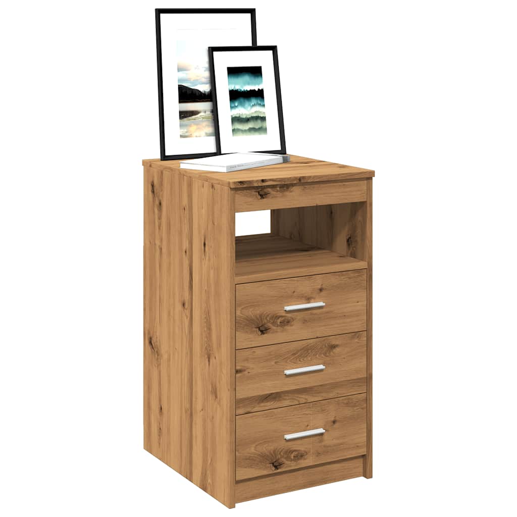 Cassettiera Rovere Artigianale 40x50x76 cm in Truciolato
