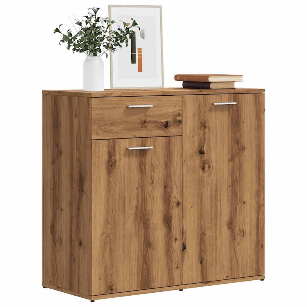 Credenza Rovere Artigianale 80x36x75 cm in Truciolato