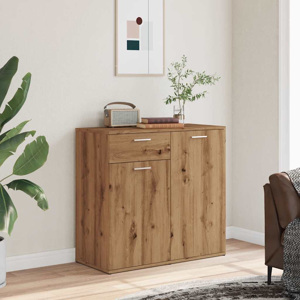 Credenza Rovere Artigianale 80x36x75 cm in Truciolato
