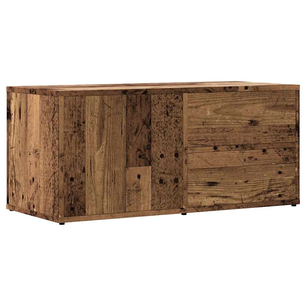 Mobile Porta TV Legno Antico 80x34x35,5 cm Legno Multistrato