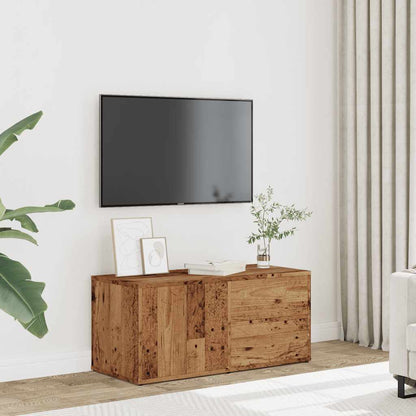 Mobile Porta TV Legno Antico 80x34x35,5 cm Legno Multistrato