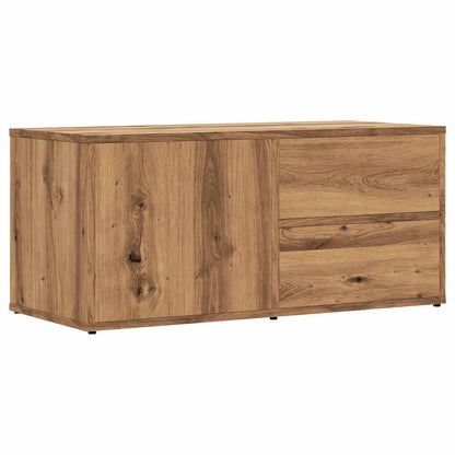 Mobile Porta TV Rovere Artigianale 80x34x35,5 cm Truciolato