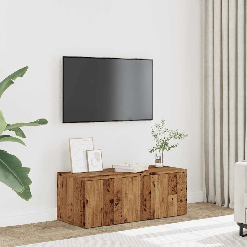Mobile Porta TV Legno Vecchio 80x34x30 cm in Legno Multistrato