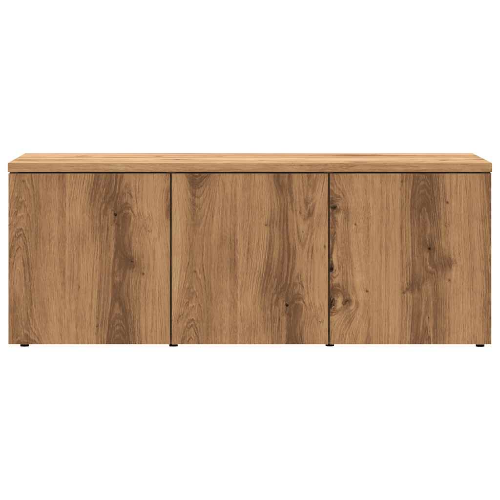 Mobile Porta TV Rovere Artigianale 80x34x30 cm Truciolato