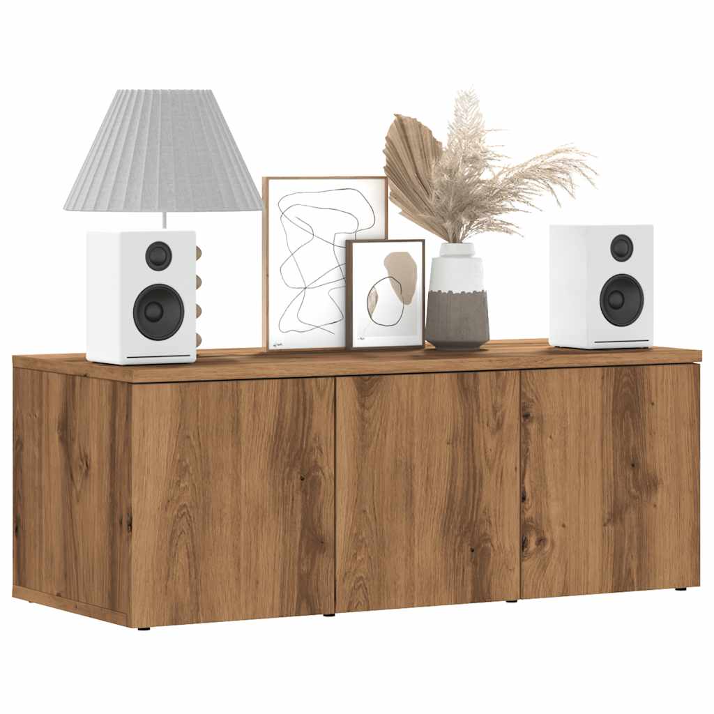Mobile Porta TV Rovere Artigianale 80x34x30 cm Truciolato