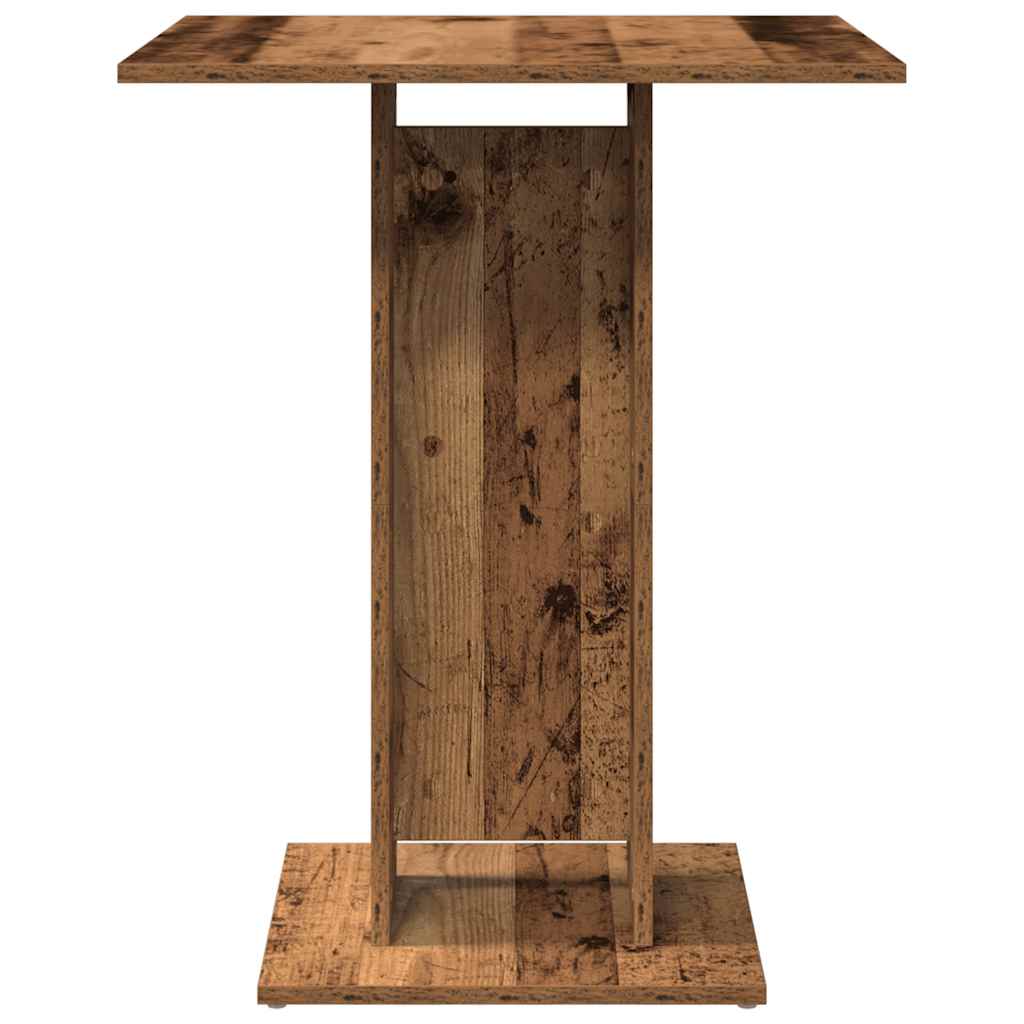 Tavolo da Bistrot Legno Antico 60x60x75 cm in Truciolato