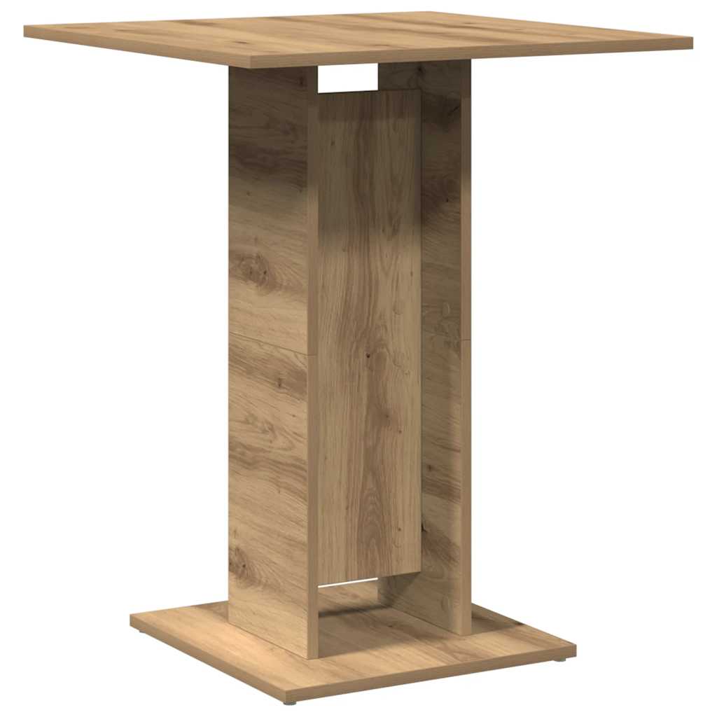 Tavolo da Bistrot Rovere Artigianale 60x60x75 cm in Truciolato