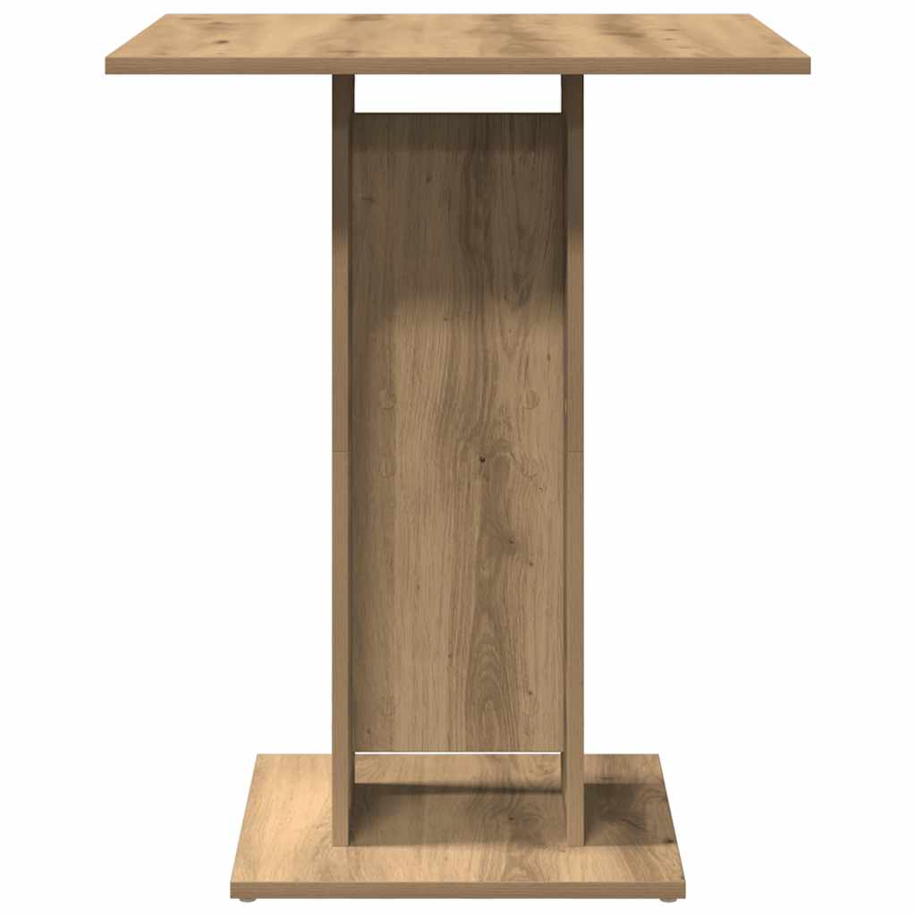 Tavolo da Bistrot Rovere Artigianale 60x60x75 cm in Truciolato