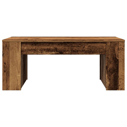 Tavolino da Salotto Legno Antico 102x55x42 cm Legno Multistrato
