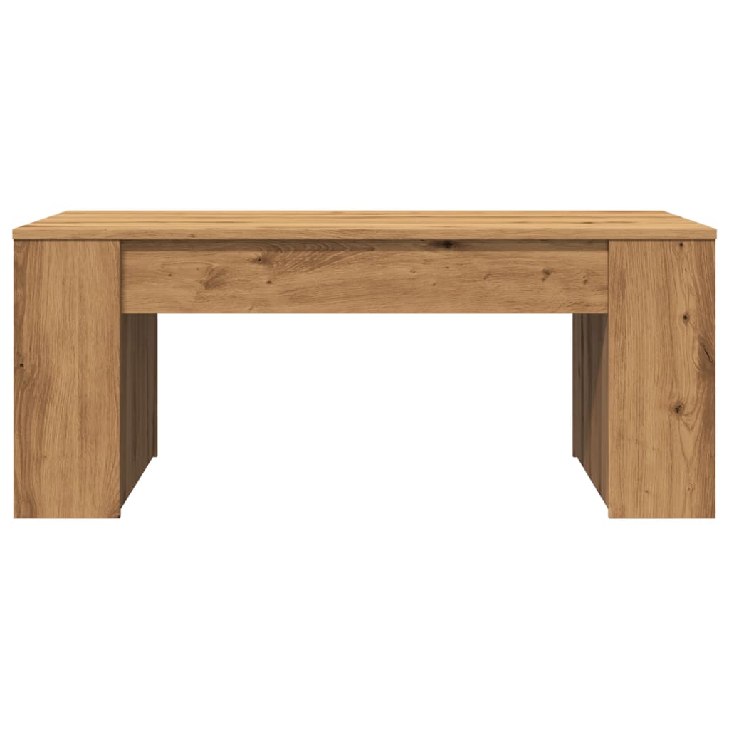 Tavolino Salotto Rovere Artigianale 102x55x42 cm Multistrato