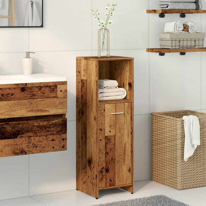 Mobile da Bagno Legno Antico 30x30x95 cm in Legno Multistrato