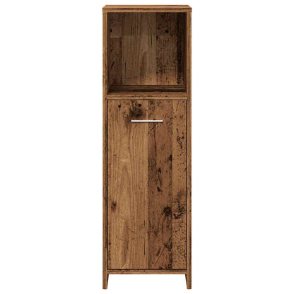 Mobile da Bagno Legno Antico 30x30x95 cm in Legno Multistrato