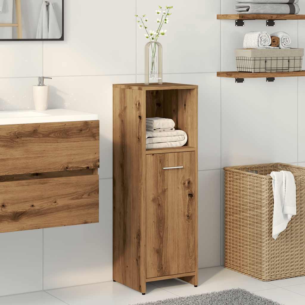 Armadietto Bagno Artigianale 30x30x95 cm in Legno Multistrato