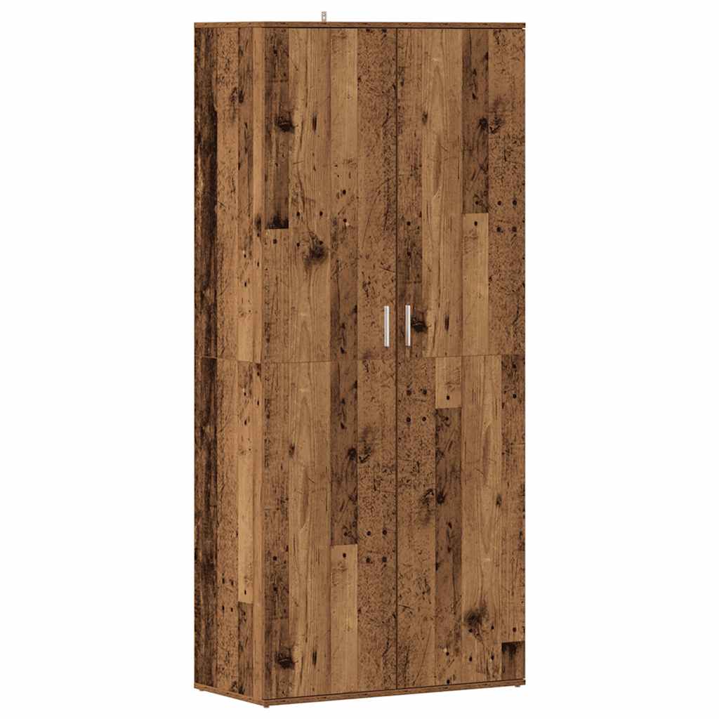 Scarpiera Legno Antico 80x39x178 cm in Truciolato
