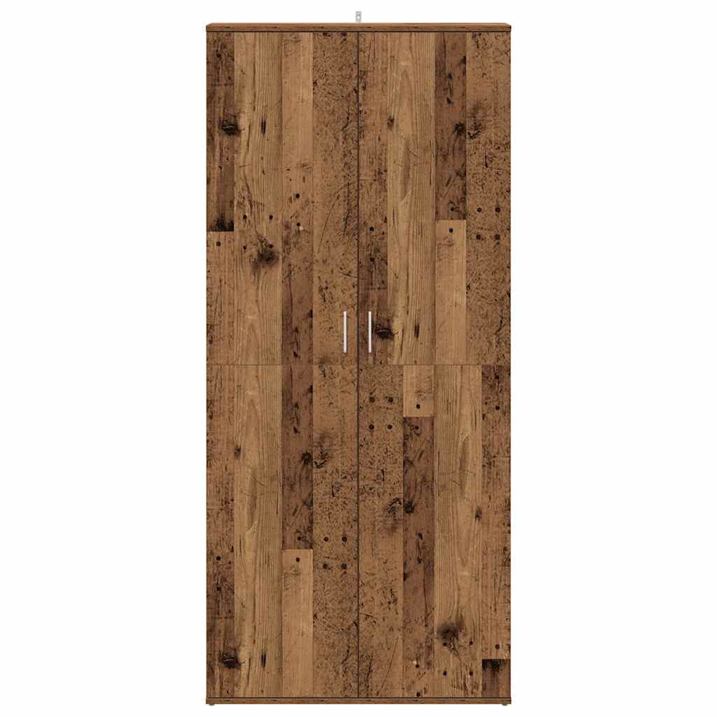 Scarpiera Legno Antico 80x39x178 cm in Truciolato